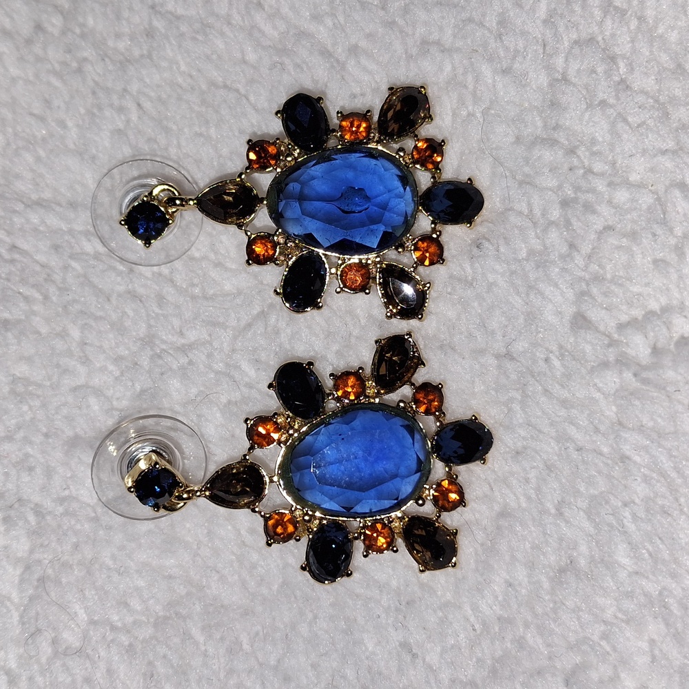 Elegent Multi Gem Earrings